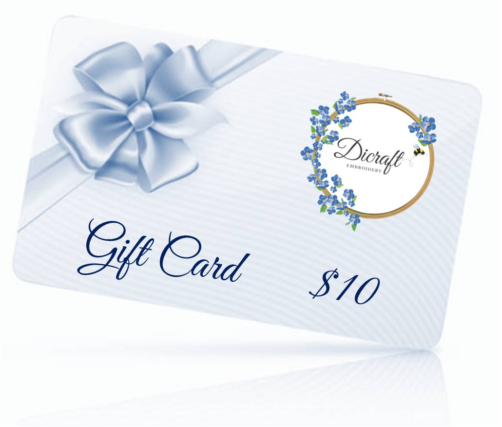 Dicraft Embroidery Gift Card $10