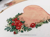 A LOVE YOU HEART ♡ in Silk Ribbon Embroidery - A New Kit from Di van Niekerk