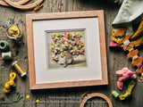 Wood Anemones - Dimensional and Ribbon Embroidery KIT