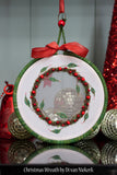 CHRISTMAS WREATH EMBROIDERY KIT by Di van Niekerk