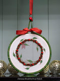 CHRISTMAS WREATH EMBROIDERY KIT by Di van Niekerk