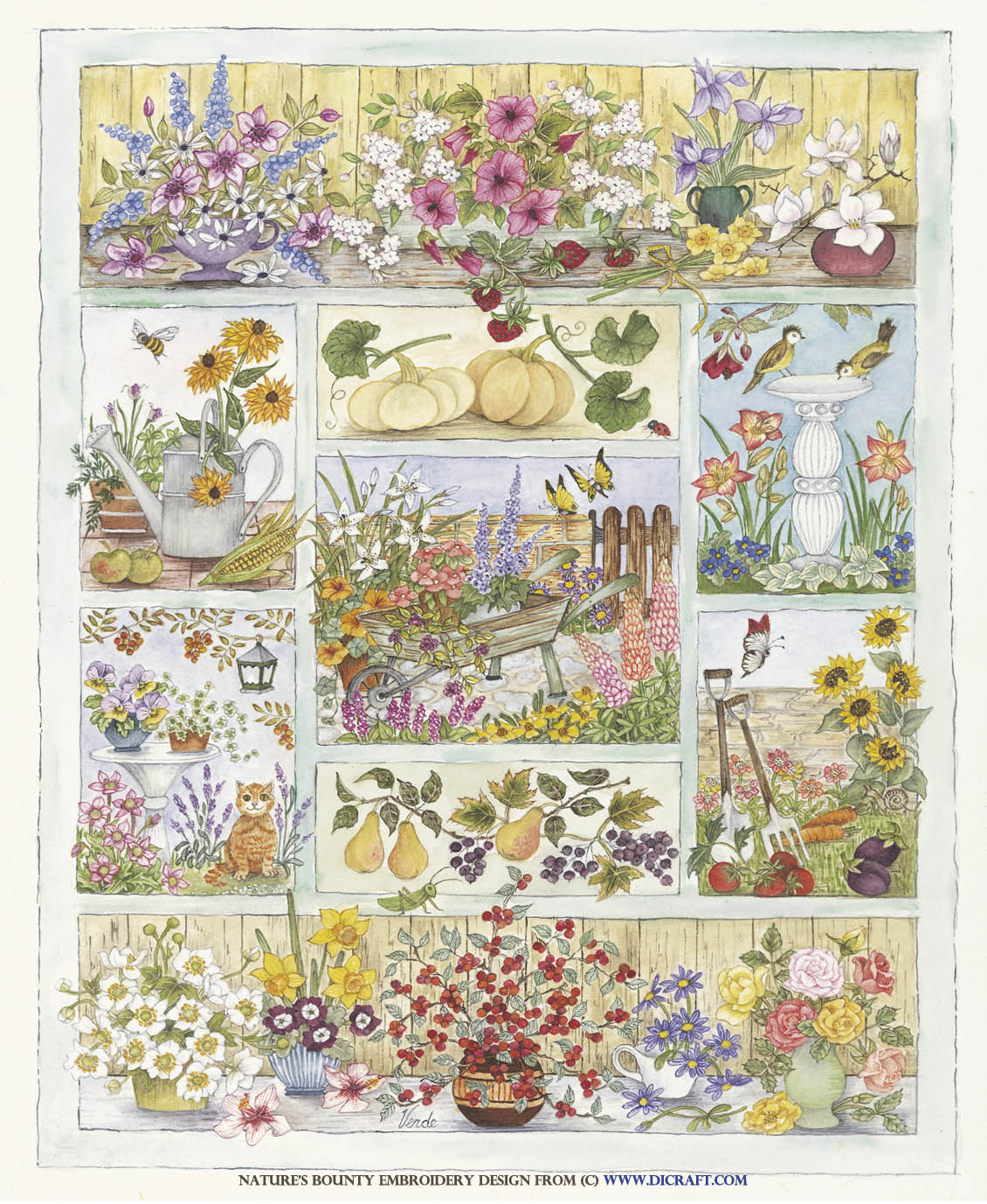 Natures Bounty Embroidery Kit